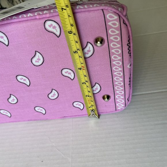Veronica Beard Paisley Print Pink Mini Tote Bag Crossbody Strap❤️Gift❤️ - Picture 6 of 11